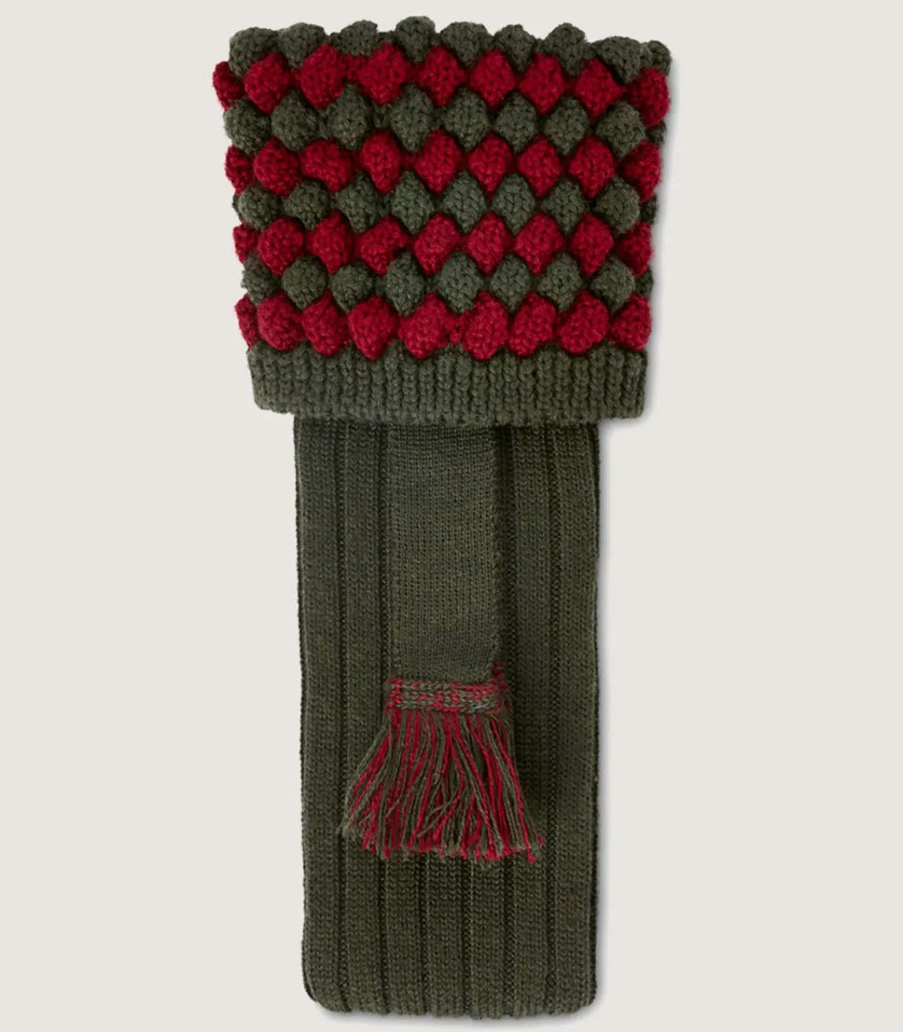 Bobble Top Socks With Garters In Loden Green*Purdey Flash Sale