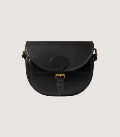 Bridle Leather Cartridge Bag In Dark Brown.*Purdey Outlet