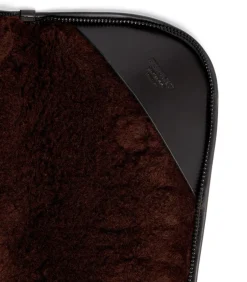 Bridle Leather Slip - Sheepskin Lined In Dark Brown*Purdey Best Sale