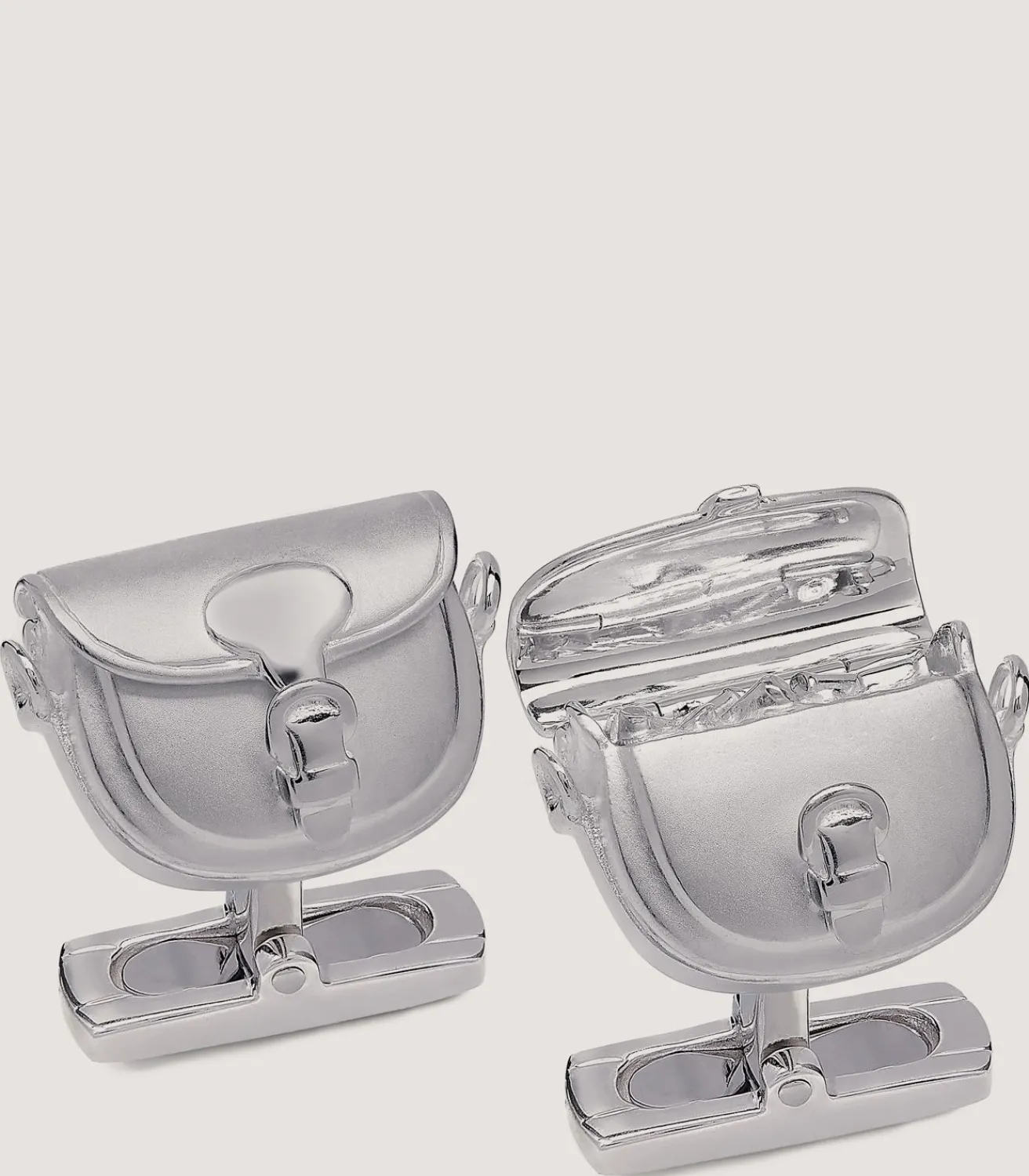 Cartridge Bag Cufflinks In Silver*Purdey Store