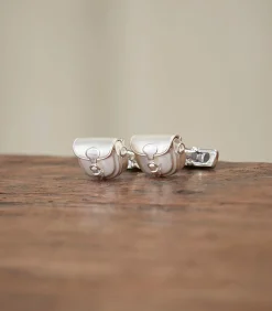 Cartridge Bag Cufflinks In Silver*Purdey Store