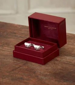 Cartridge Bag Cufflinks In Silver*Purdey Store