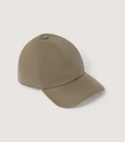 Cotton Baseball Cap In Dark Olive*Purdey Clearance