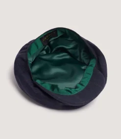 Dalby Check Loden Bakerboy Cap In Navy*Purdey Cheap