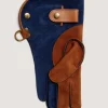 Double Layer Falconry Glove With Knife Pocket In Navy*Purdey Clearance