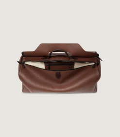 Leather Holdall Suiter Decoy In Cognac*Purdey Flash Sale