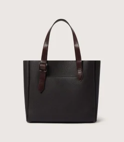 Leather Tote Keeper In Dark Brown*Purdey Cheap