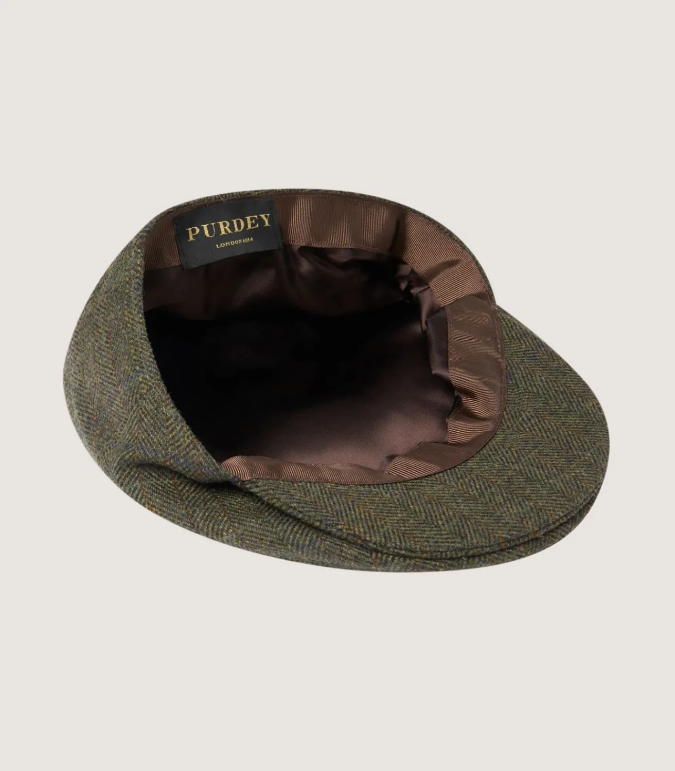 Litton Short Peak Tweed Cap In Strathbeg*Purdey Shop