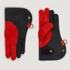 Long Falconry Glove With Pocket - Charcoal & Orange In Charcoal*Purdey Best