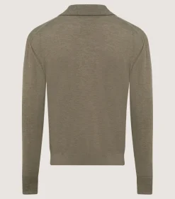 Men'S Cashmere Duke Polo In Taupe*Purdey Shop