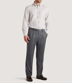 Men'S Cotton Cashmere Button Down Shirt*Purdey Best Sale