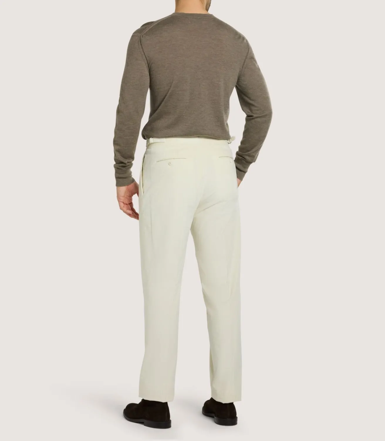 Men'S Double Buckle Cord Trousers*Purdey Best