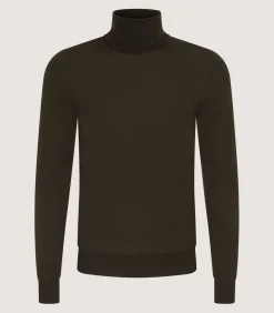 Men'S Extra Fine Worsted Cashmere Seamless Turtleneck*Purdey Online