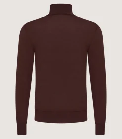 Men'S Extra Fine Worsted Cashmere Seamless Turtleneck*Purdey Cheap
