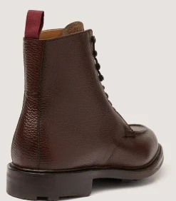 Men'S Grain Leather Ankle Boot In Dark Brown*Purdey Clearance
