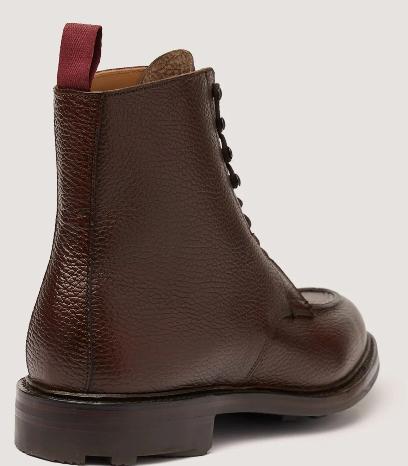 Men'S Grain Leather Ankle Boot In Dark Brown*Purdey Clearance
