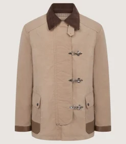 Men'S Khaki Latch Coat*Purdey Shop