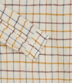 Men'S Linen Flannel Tattersall Sporting Shirt*Purdey Best
