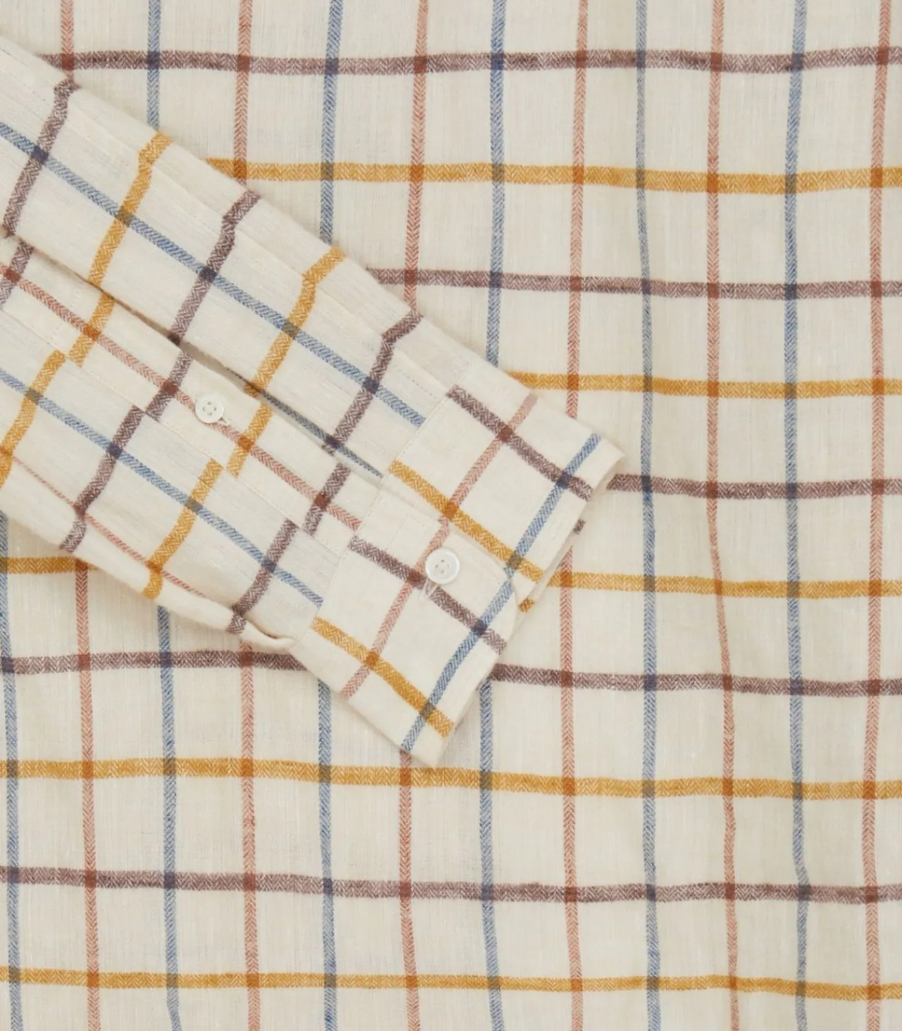 Men'S Linen Flannel Tattersall Sporting Shirt*Purdey Best