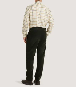 Men'S Linen Flannel Tattersall Sporting Shirt*Purdey Best