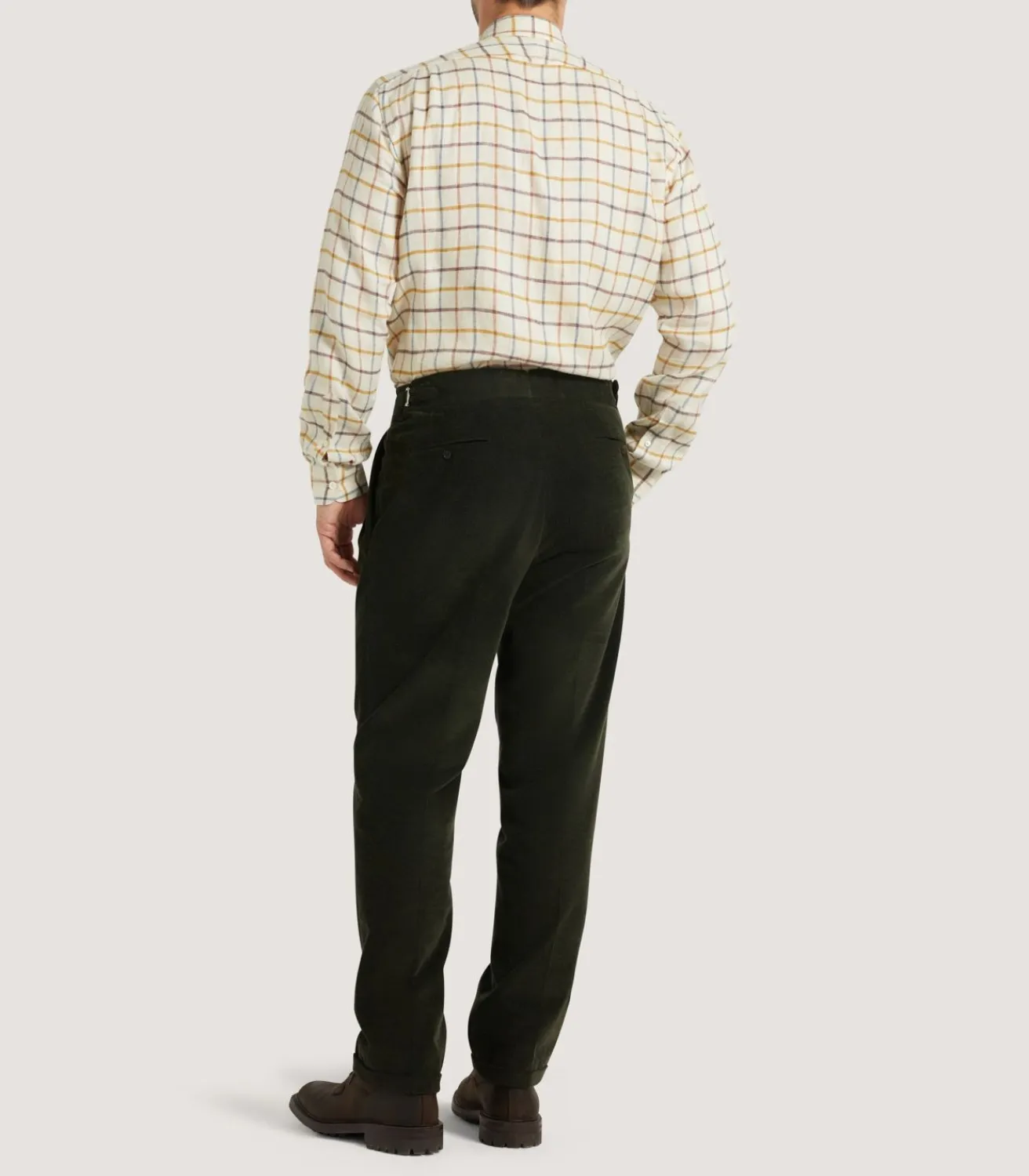 Men'S Linen Flannel Tattersall Sporting Shirt*Purdey Best