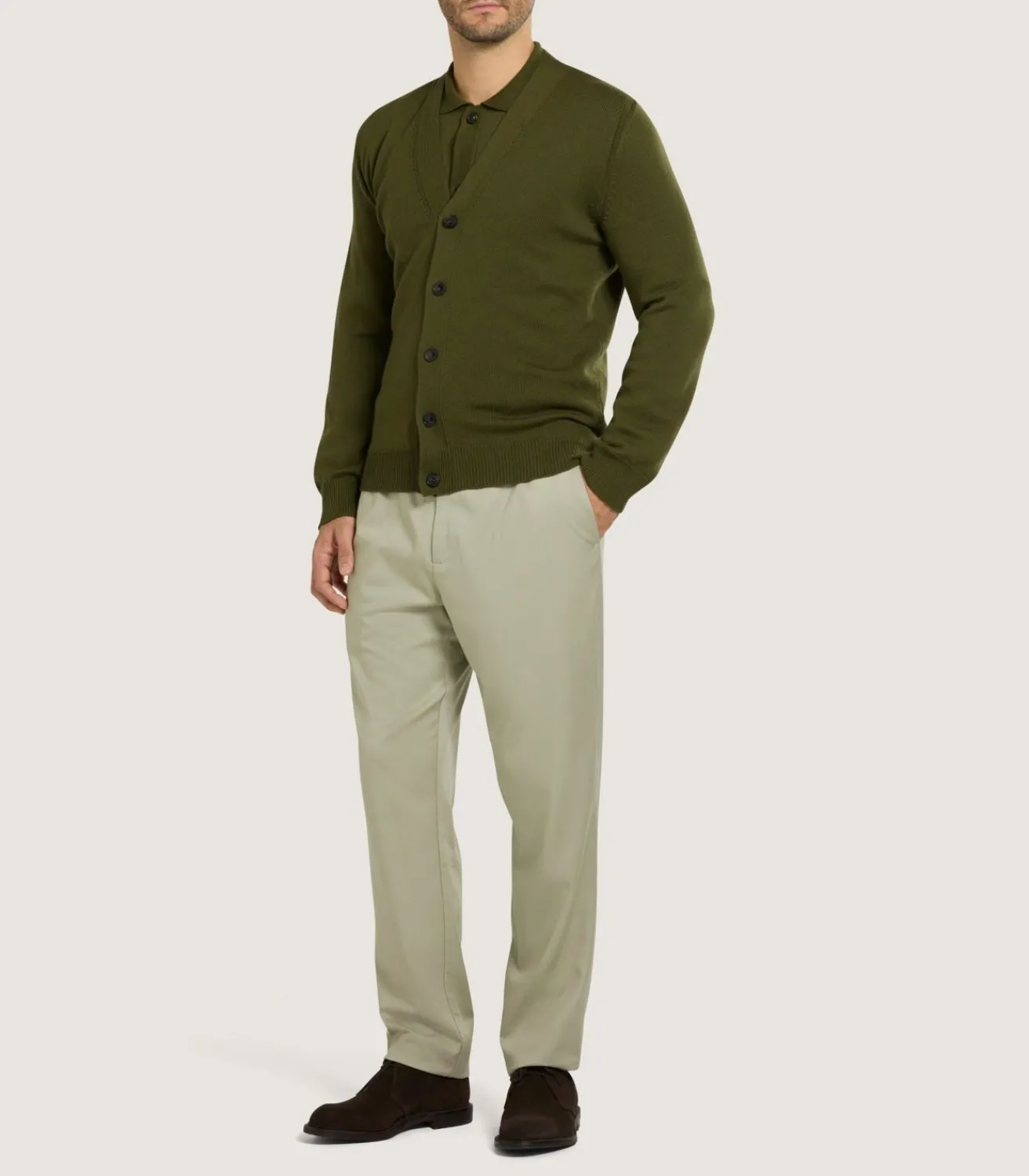 Men'S Loden Audley Cardigan*Purdey Cheap