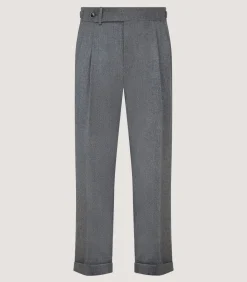 Men'S Merino Flannel Double Buckle Trouser*Purdey Online
