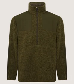 Men'S Merino Lux Half Zip Sporting Fleece*Purdey New