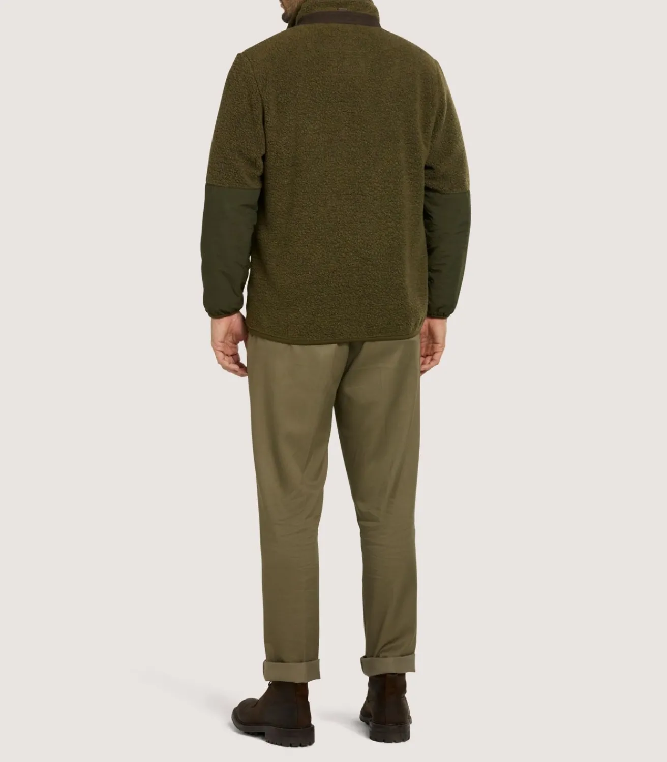 Men'S Merino Lux Half Zip Sporting Fleece*Purdey New