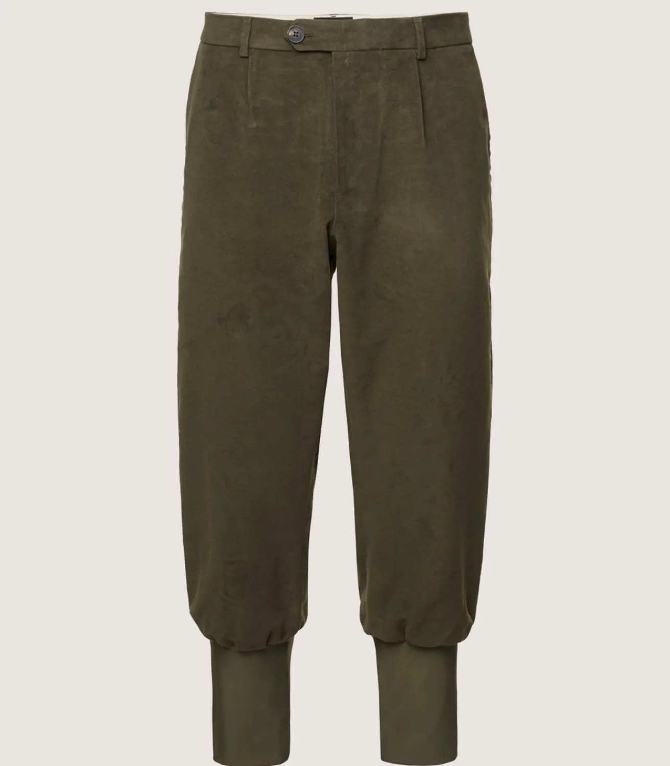 Men'S Moleskin Breeks - Storm Cuff In Lovat Green*Purdey Discount
