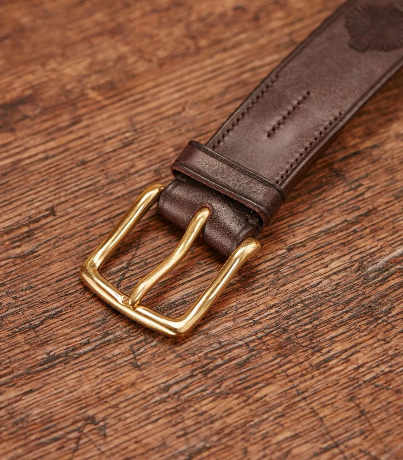 Men'S Oak Bark Tanned Leather Belt In Havana*Purdey Hot