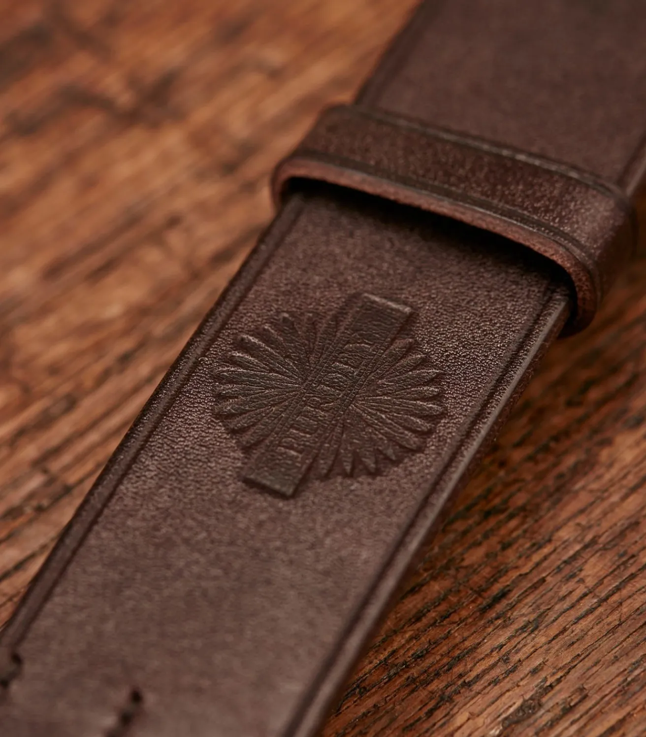 Men'S Oak Bark Tanned Leather Belt In Havana*Purdey Hot