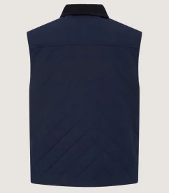 Men'S Padded Gilet In Navy*Purdey Cheap