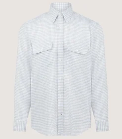 Men'S Pale Indigo Double Pocket Shirt*Purdey Best