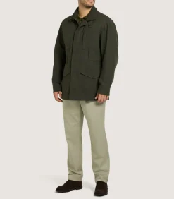 Men'S Range Coat In Dark Olive*Purdey Best Sale