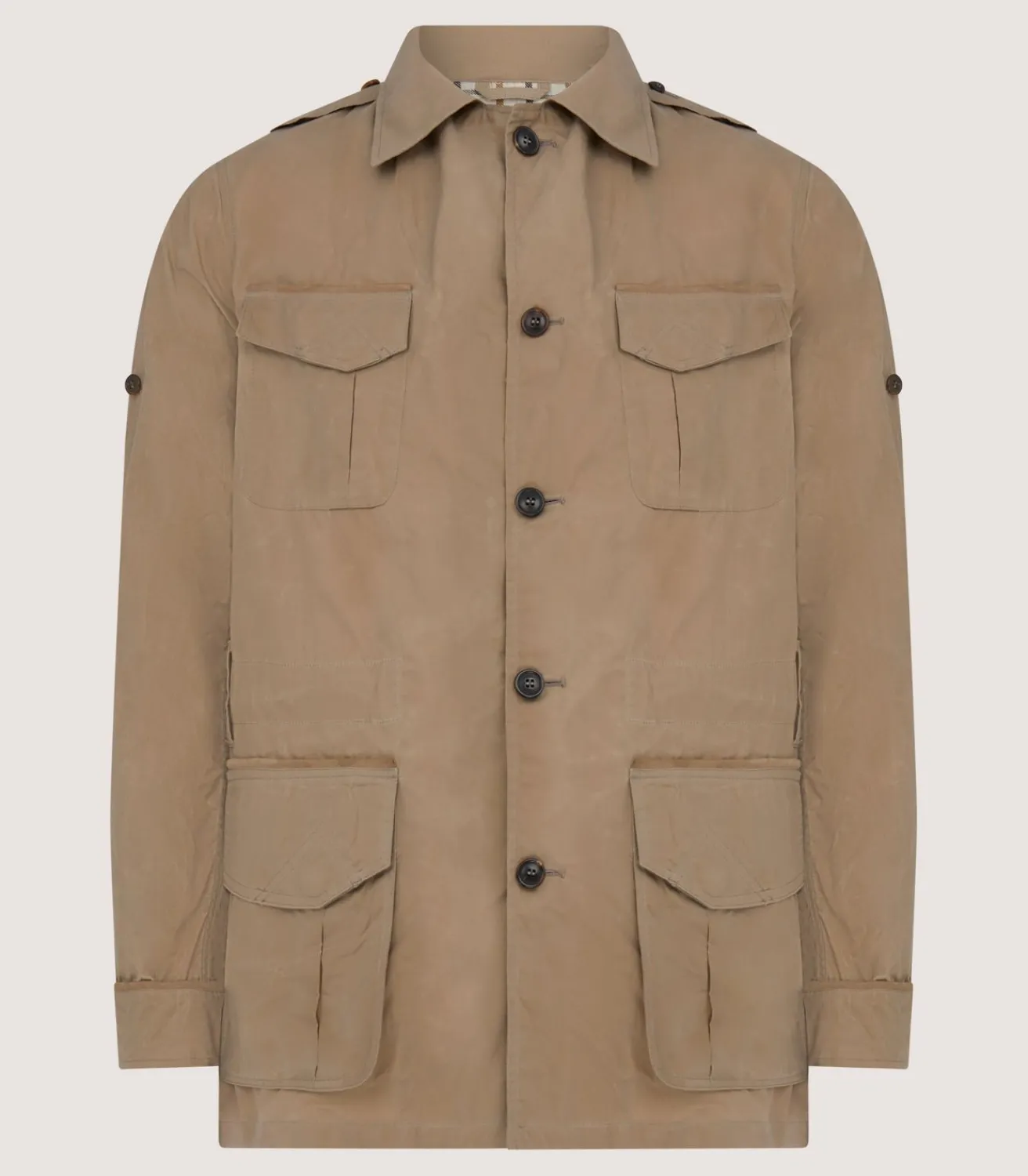 Men'S Summer Dry Wax Safari Jacket In Taupe*Purdey Cheap