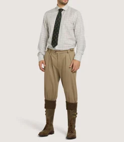 Men'S Summer Sporting Half Tattersall Double Cuff Shirt*Purdey Online
