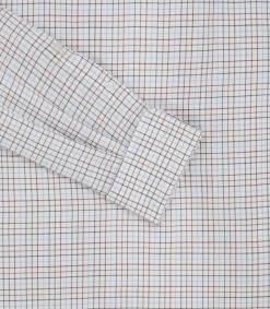 Men'S Summer Sporting Half Tattersall Double Cuff Shirt*Purdey Online