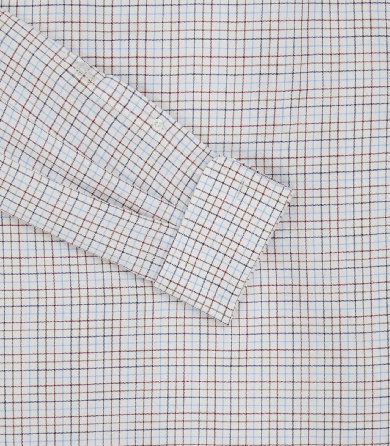 Men'S Summer Sporting Half Tattersall Double Cuff Shirt*Purdey Online