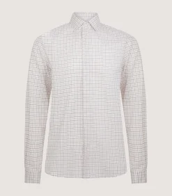 Men'S Summer Sporting Tattersall Double Cuff Shirt*Purdey Flash Sale