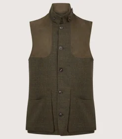 Men'S Technical Tweed High Collar Sporting Vest In Strathbeg*Purdey Online
