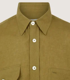 Men'S Triple Pocket Shirt In Ochre*Purdey Hot