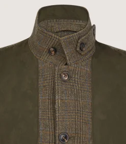 Men'S Tweed High Collar Sporting Vest In Morlich*Purdey Best