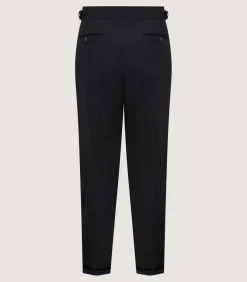 Men'S Two Pleat Trouser In Black*Purdey Best Sale