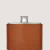 4Oz Leather Flask In Dark Brown*Purdey Flash Sale