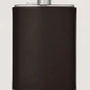 8Oz Leather Flask In Dark Brown*Purdey Online