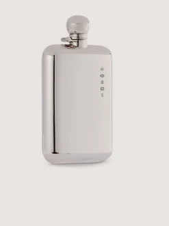 6Oz Silver Flask With Funnel In Walnut Case In Silver*Purdey Fashion
