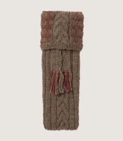 Penberth Chequered Alpaca Field Sock In Grey*Purdey Online