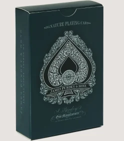 Engraved Playing Cards In Midnight Blue*Purdey Outlet