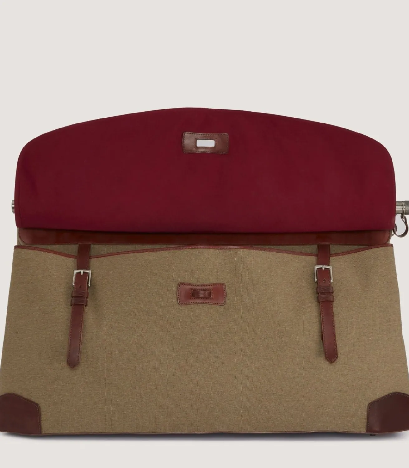 Side-By-Side Weekend Bag In Moss Green*Purdey Shop